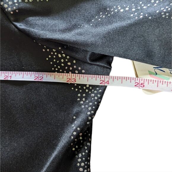 Vintage Distinctly Different women's top black silver size 20W NWT - Picture 8 of 9